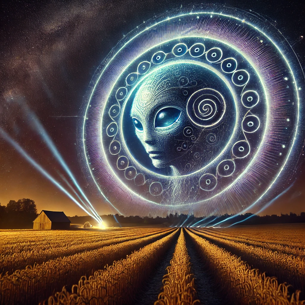 You are currently viewing Beyond the Fields of Deception: A Reflection on the Alien Head and Binary Disk Crop Circle – with Narration